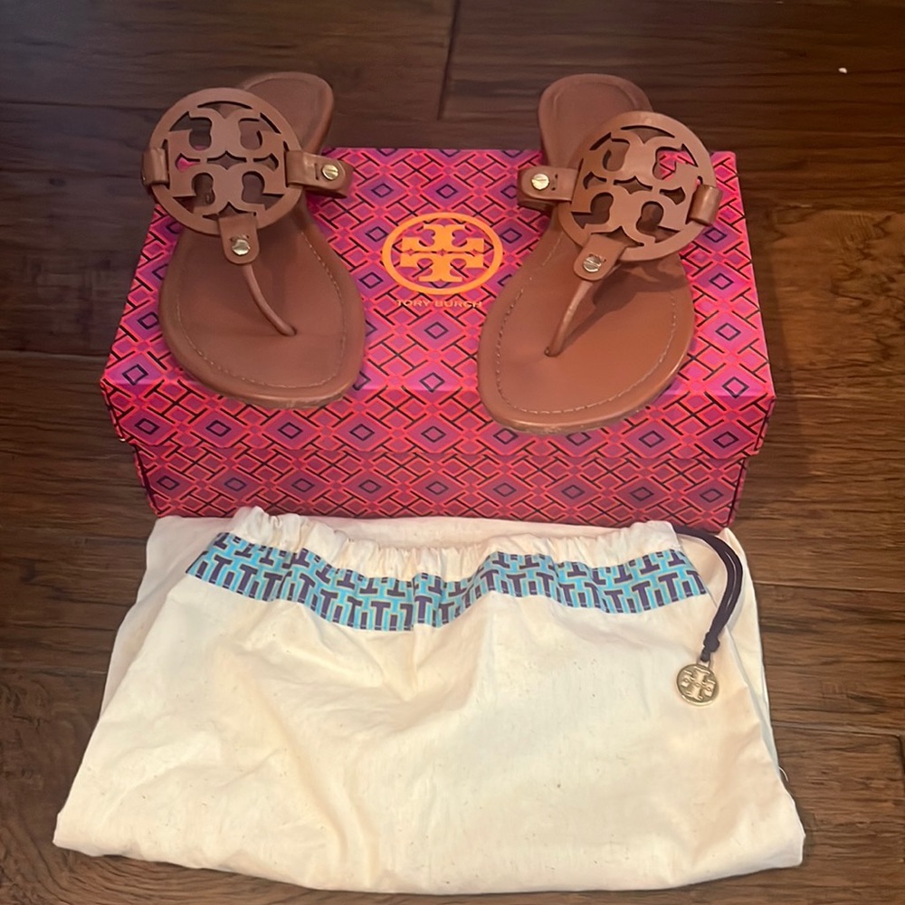 Tory Burch Miller Sandals, Size 9, Good Used Condition, Color: Vintage Vachetta